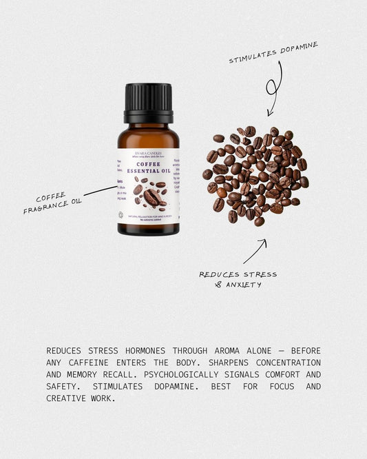 ISVARA Coffee Fragrance Oil – 10ml Rich Aroma Oil for Diffuser, Aromatherapy & Candle Making