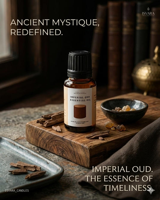 ISVARA Imperial Oud Fragrance Oil – 10ml Luxury Aroma Oil for Diffuser, Aromatherapy & Candle Making