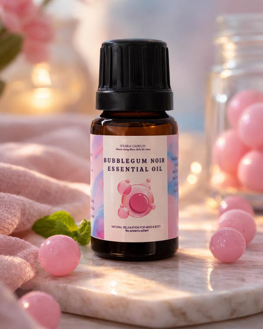 ISVARA Bubblegum Noir Fragrance Oil – 10ml Sweet Aroma Oil for Diffuser, Aromatherapy & Candle Making