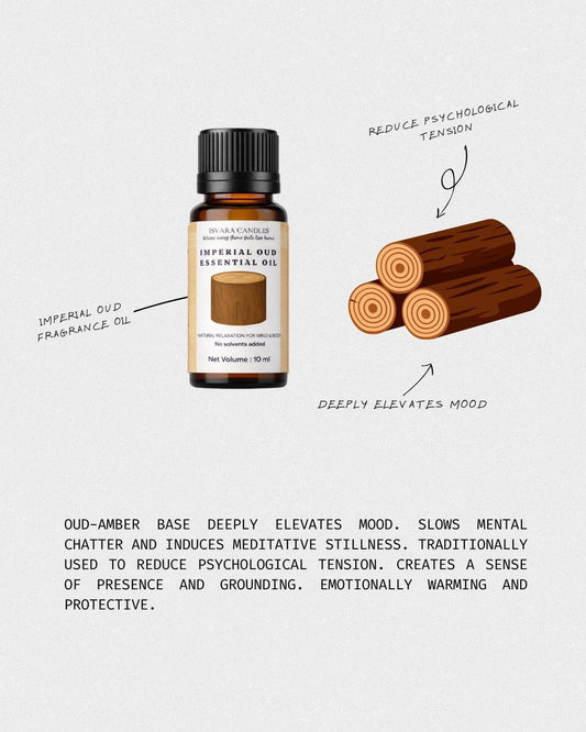 ISVARA Imperial Oud Fragrance Oil – 10ml Luxury Aroma Oil for Diffuser, Aromatherapy & Candle Making