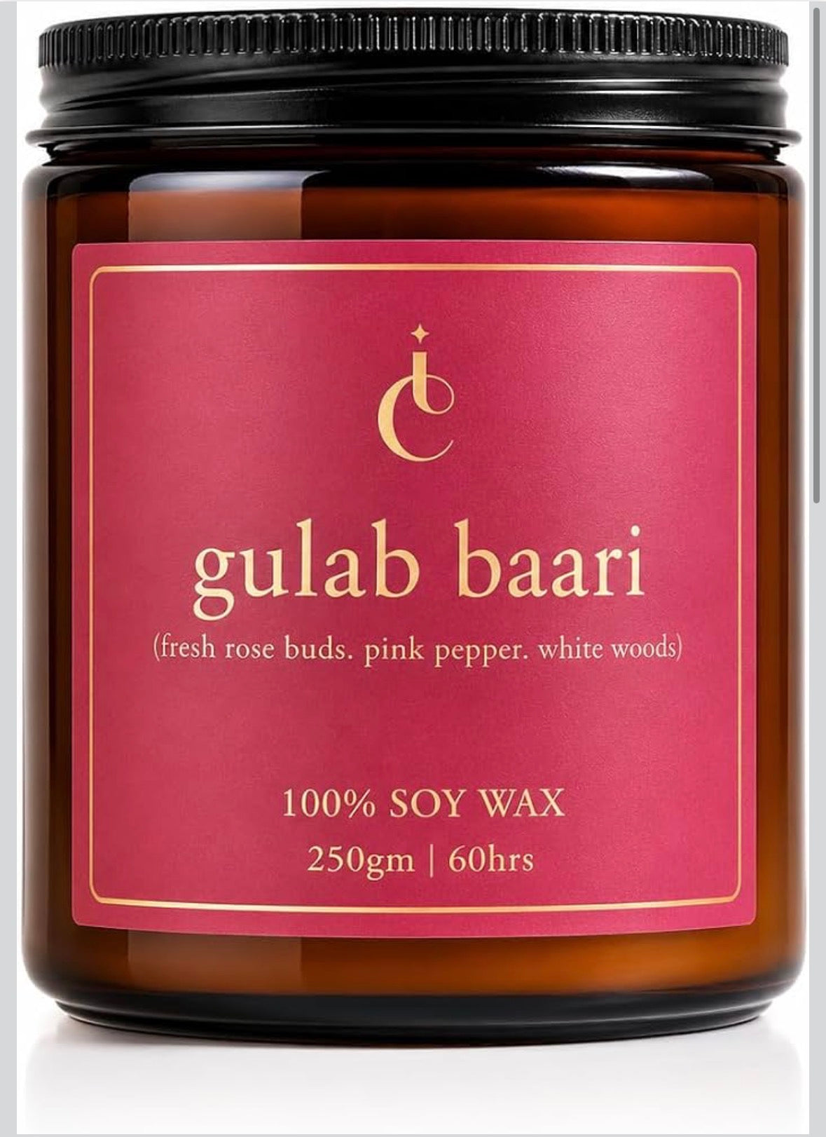 Isvara Gulab Baari soy scented candle packshot