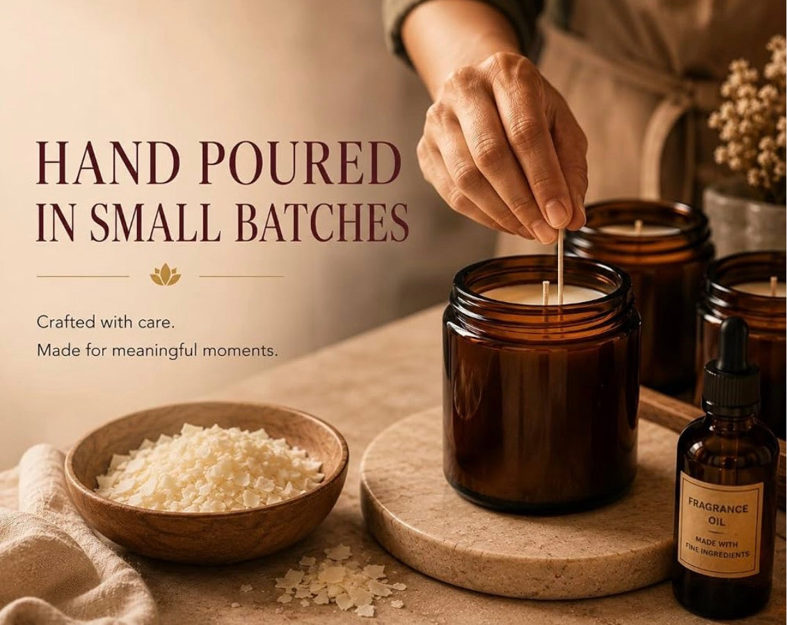 Isvara hand poured soy candles in small batches
